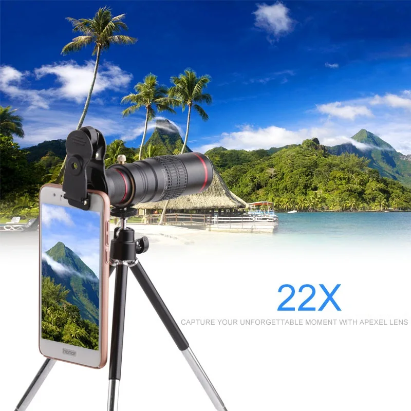  HD Mobile Phone Telescope 4K 22x Lente Super Zoom Lens for Smartphone Telephoto for iPhone Lens Sup