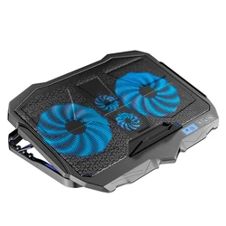 Niye PC – support de jeu pour ordinateur portable, refroidisseur à quatre ventilateurs, refroidissement USB, pièces antidérapantes, tablette, ordinateur de bureau, support ABS 