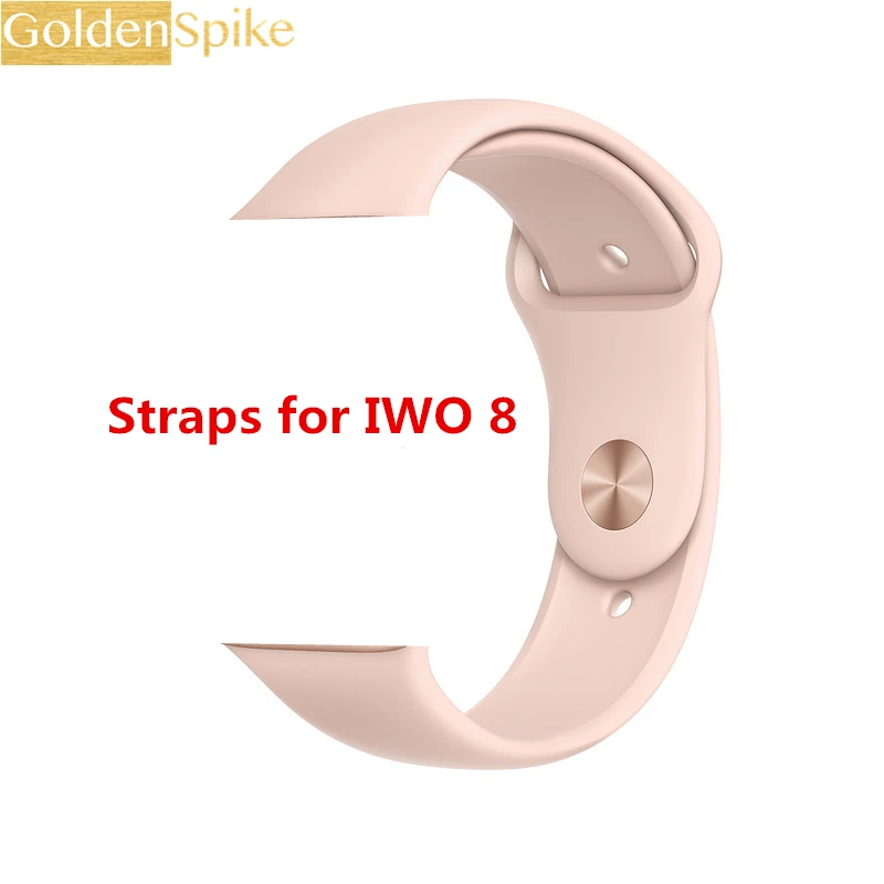 

Watch Accessories W54 IWO 8 SmartWatch Colorful 42MM Silicone Steel Strap Original W54 IWO8 Women Smart watches straps