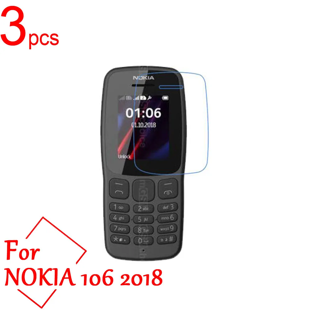 

3pcs/lot Ultra Clear glossy/Matte/Nano anti-Explosion Soft LCD Screen Protector Cover For Nokia 106 2018 Protective Film