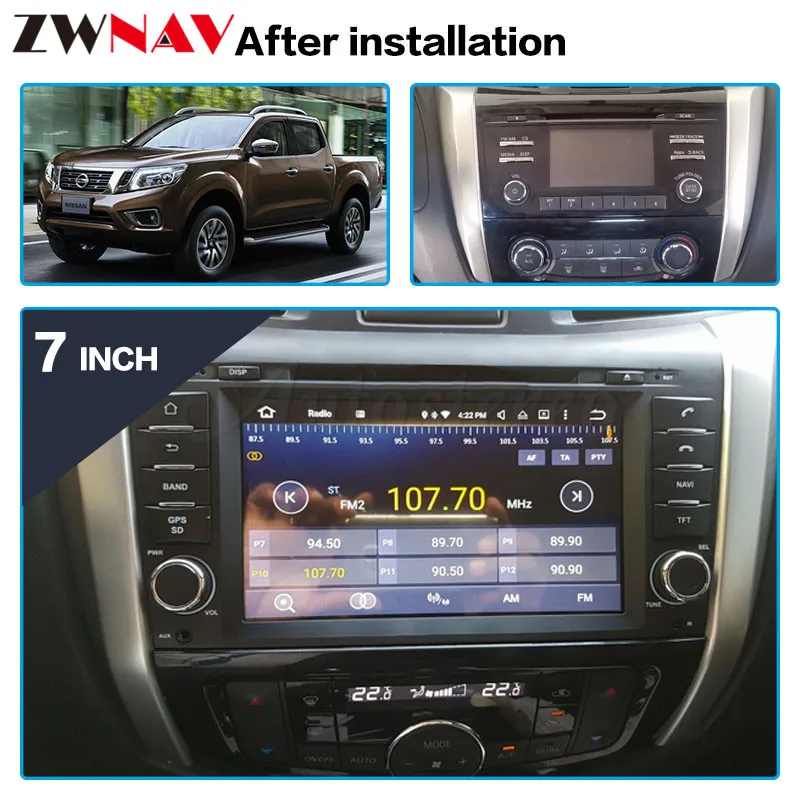 Sale Android 9.1 Car Auto multimedia Radio For 2015 2016 2017 2018 2019 Nissan NAVARA Frontier dvd NP300 GPS Navi stereo BT map wifi 7