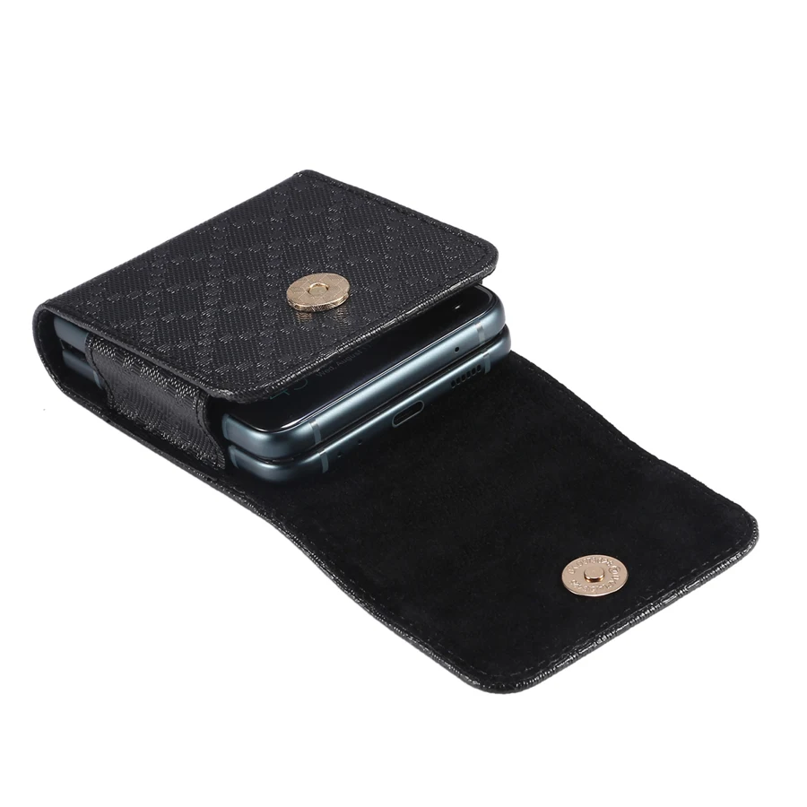 Luxurious Leather Flip Phone Case - Sleek Protective Pouch