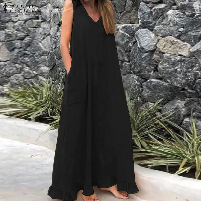 cotton maxi sundress