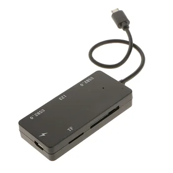 

Micro USB OTG Charger 2-Port HUB TF/SD Card Reader Adapter For Smartphone PC