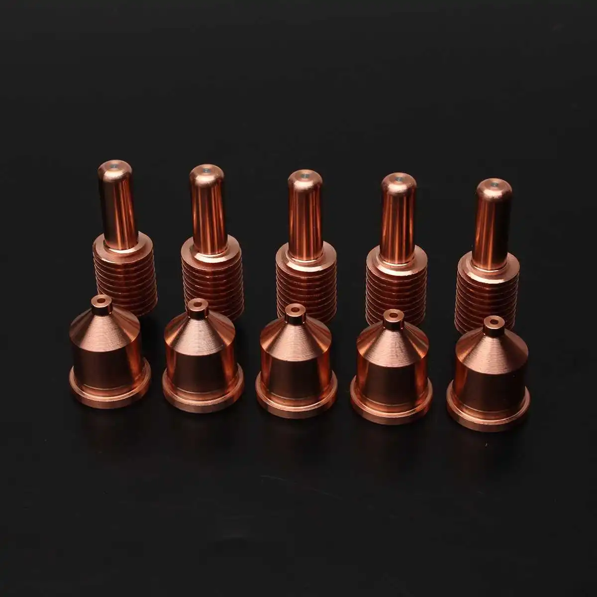 

10 pcs 60A Consumables (Nozzle 120926+ Electrode 120931) - 1650 Plasma Cutting Machine [PMX1650 for T100/T100M/T100M-2 torch]