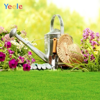 

Spring Farm Flower Green Grassland Baby Portrait Vinyl Backdrop Photography Background For Photo Studio Photophone Photozone