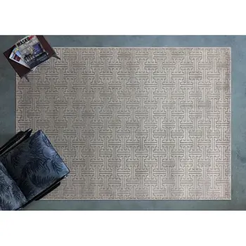 

Apex Classy 3 'x 7' Wool Grey Runner Rug