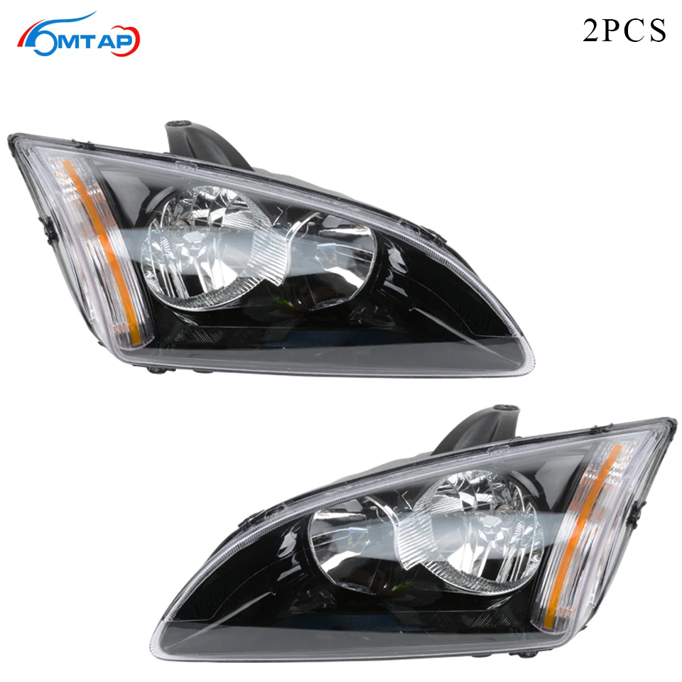 Налобный фонарь MTAP 2 шт. для Ford Focus 2005 2006 2007 2008 MK2 передняя фара в сборе галогеновый