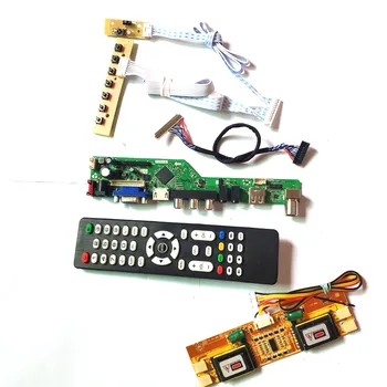 

For M190EG02 V0 V1 T.V53 drive card board HDMI VGA USB AV RF LVDS 4CCFL 30Pin keyboard+Remote+Inverter LCD panel monitor DIY kit