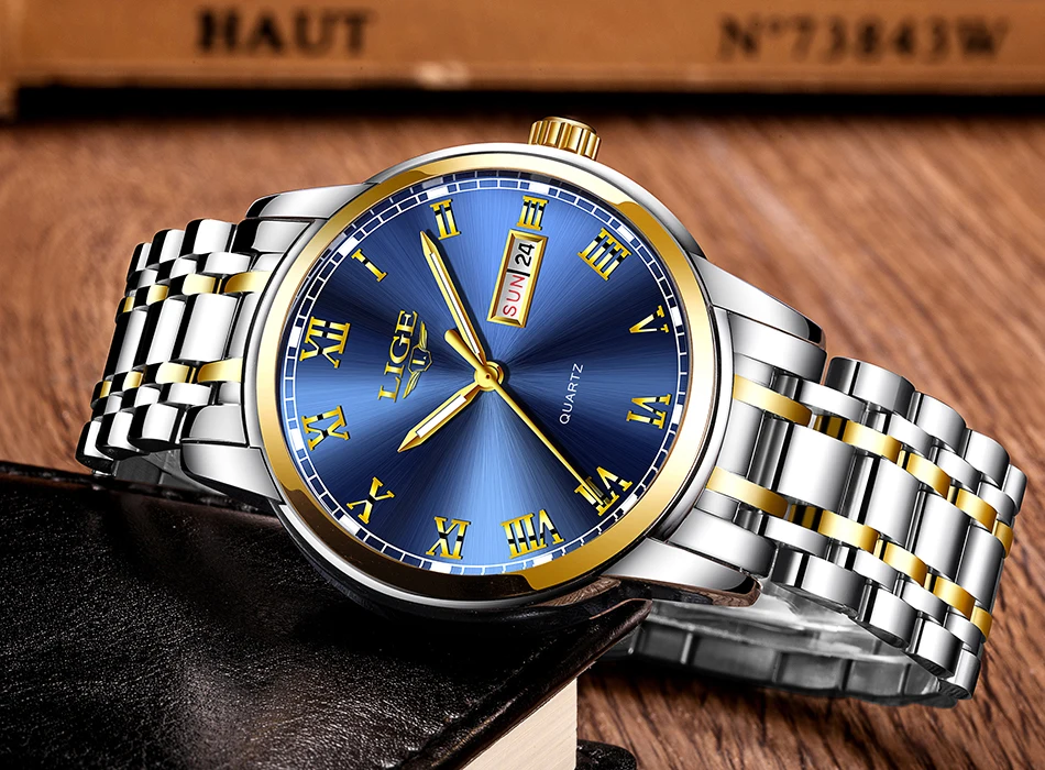 Couple Watches for Lovers Quartz Wristwatch Fashion Business Men Watch for Women Watches Stainless Steel White Gold Pair Hour