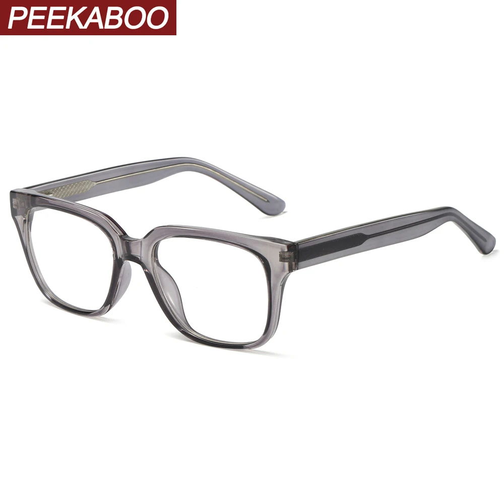 Черные прямоугольные очки Peekaboo оптические мужские tr90 серые коричневые