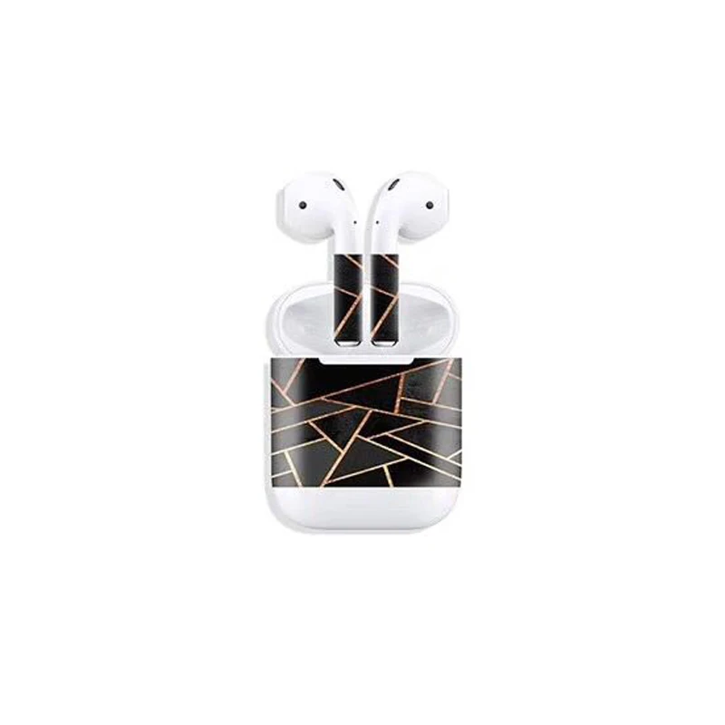 Модные наушники-капельки наклейка s для Apple Airpods наклейка КОЖА Pegatina для Air Pods чехол наклейка s Aufkleber Autocollant для AirPod 2 1 - Цвет: as the picture show