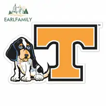 EARLFAMILY 13cm x 8.1cm for Tennessee Volunteers Car Stickers Vinyl JDM Bumper Trunk Truck Graphics Waterproof RV VAN 3D Decal
