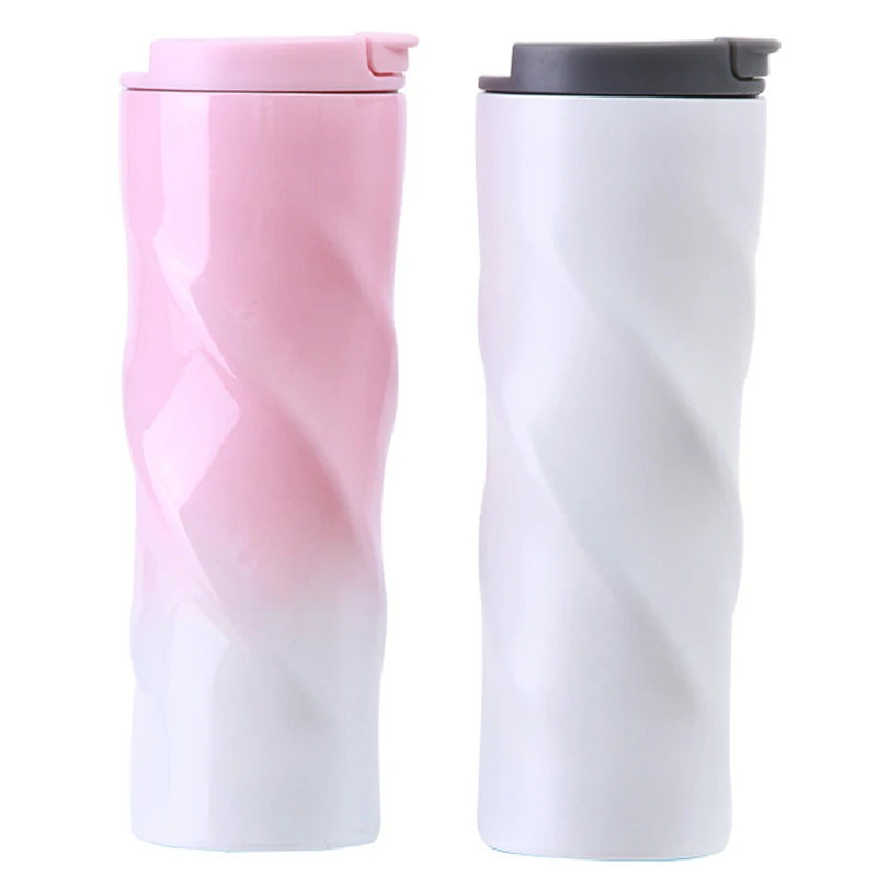 跨境螺纹不锈钢保温杯便携户外运动水杯办公礼品直身杯定制批发_5