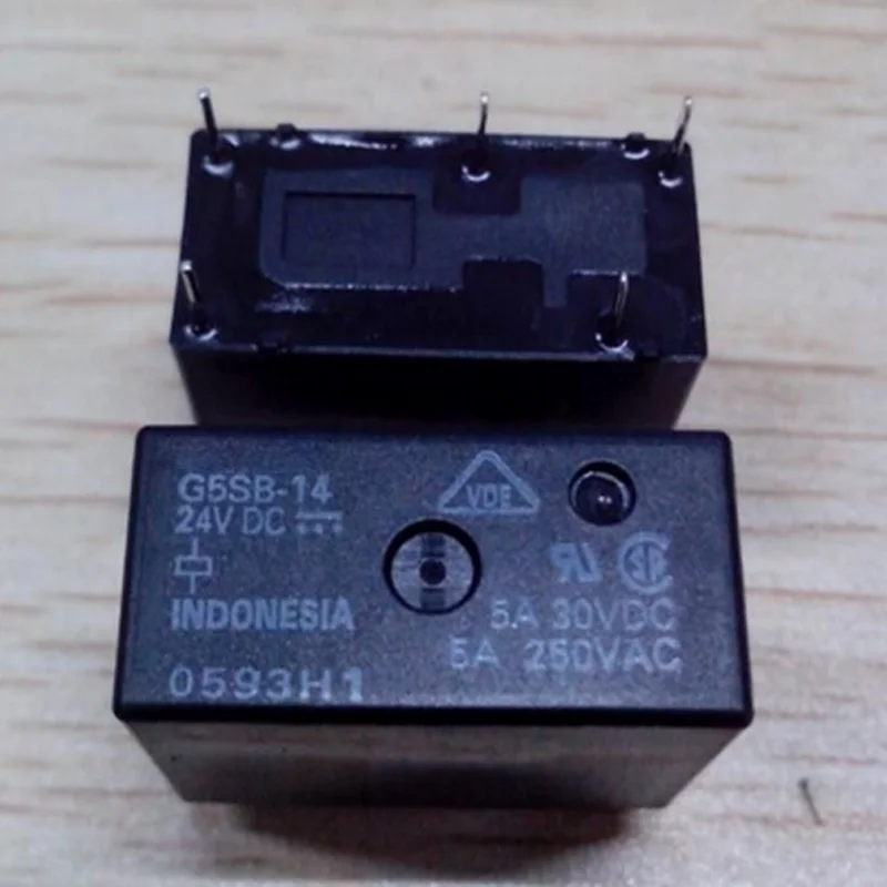 Новинка 10 шт./лот реле Φ 24 В постоянного тока 5A 5Pin | Обустройство дома
