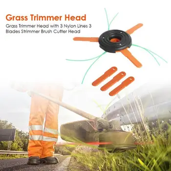 

Dual-Use Nylon Razor Mower Grass Trimmer Head Cutter Blade For Garden Lawn Machine Accessories Grass cutter