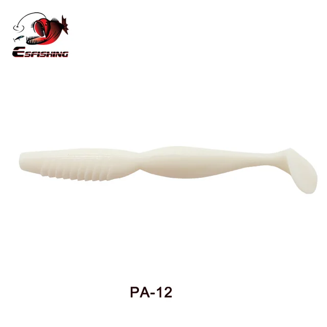 ESFISHING Quality Artificial Bait Spiner Wobbler Shad 100mm125mm For Pike Bass T Tail Jigging Pesca Soft Fishing Lure PA12