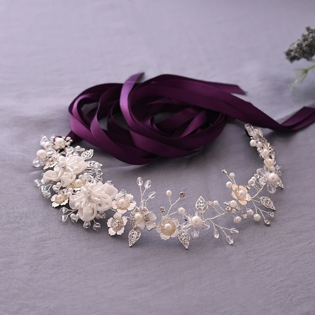 Western Belts for Women Crystal Belt for Formal Dress Belt Wedding Sashes for Bride Belt Bridal Sash Rhinestone Belt for Dress purple ribbon