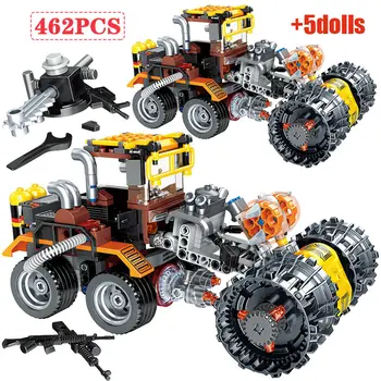 

462pcs City Truck Model Sets Building Blocks Technic Raging Chariot Car Figures Bricks Educational Toys For Children