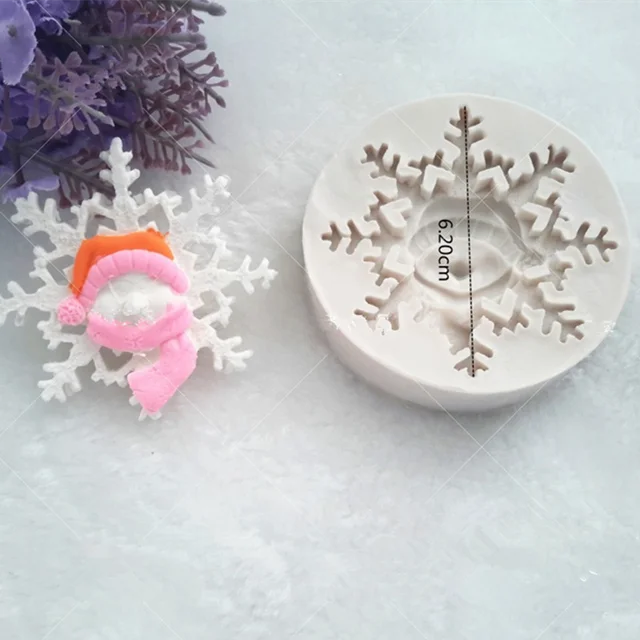 Small Snowflake Fondant Mold