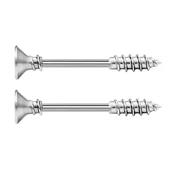 

BODY PUNK Body Piercing Jewelry Screw Shape Nipple Barbell For Women Sexy Nipple Rings