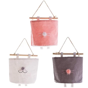 

3 PCS Hanging Storage Bag, Closet Wall Mounted Storage Pockets over the Door Organizer for Bedroom Bathroom Office