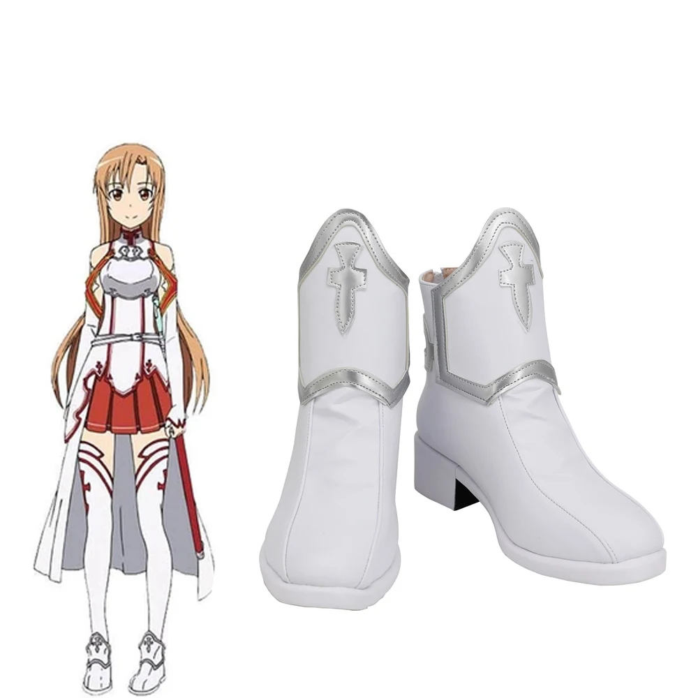 Обувь для вечеринки в Стиле косплей Sword Art Online Юки костюм Asuna косплея