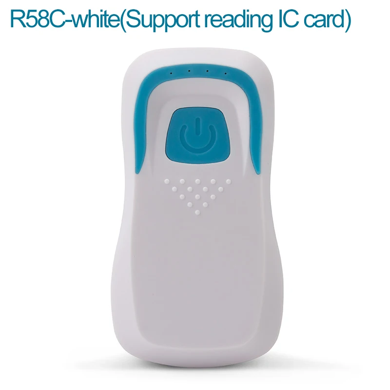 R58C-white Беспроводной считыватель карт Bluetooth RFID считыватель ID/IC считыватель подключи и играй Бесплатный драйвер поддержка мульти система - Цвет: R58C-white
