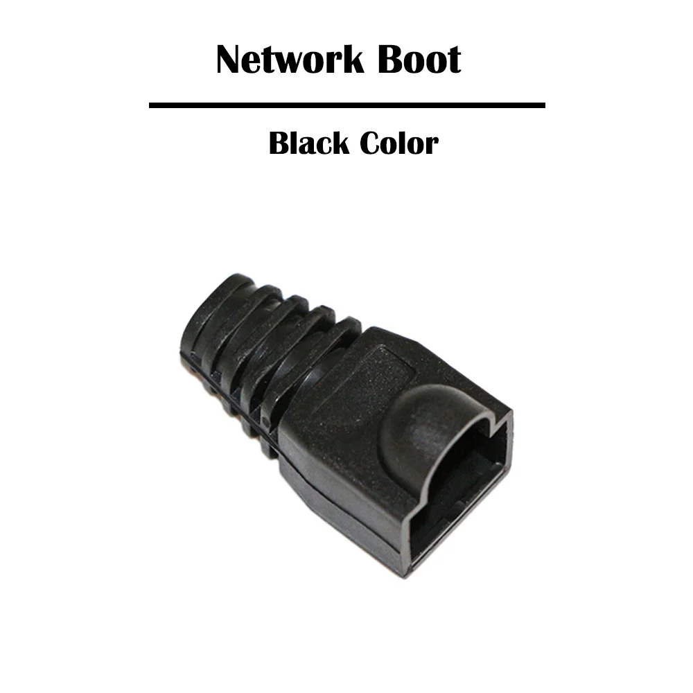 Сетевые сапоги RJ45 50 шт. черные/серые Cat 5e 6 сетевой кабель RJ 45 штепсельные