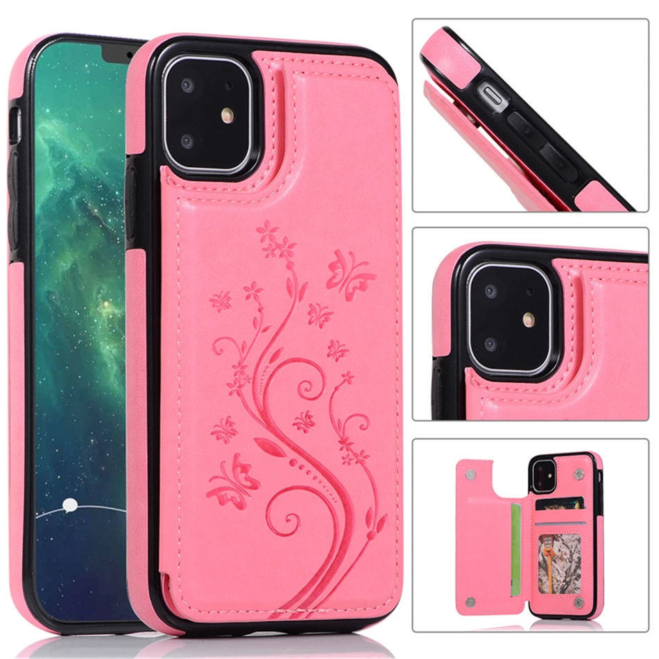 3D Bướm In Nổi Dành Cho iPhone 5 5S SE 6 6S 7 8 Plus 11 12 Pro Max 12 Mini SE 2020 X XS Max XR Bao Da kate spade phone case Cases For iPhone