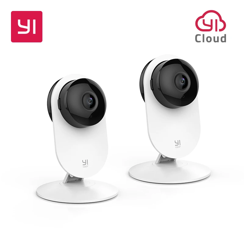  YI 2pc 1080p Home Camera Indoor Security Wireless IP Cam Surveillance System Motion Detection Night