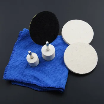 

7pcs Glass Polishing Powder Kit For Deep Scratch Remover For Windscreen Repair Windows Glass Cleaning Scratch Removal