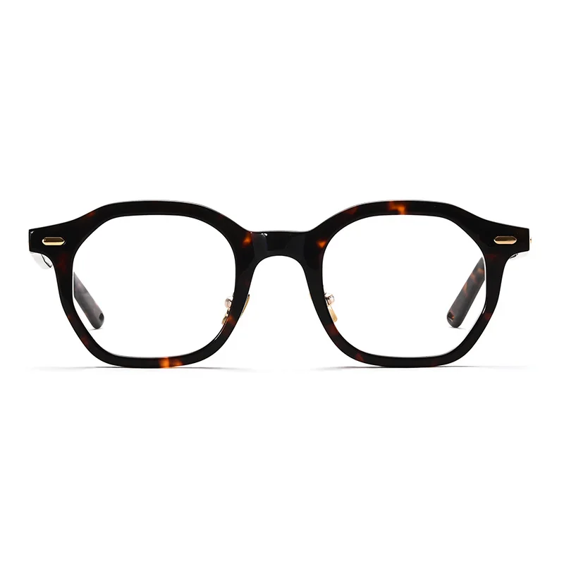 

New Design Handmade Acetate Glasses Fashion Colors EyeWear Frames for Young Women Girls Round Luxury Spectacle Prescription