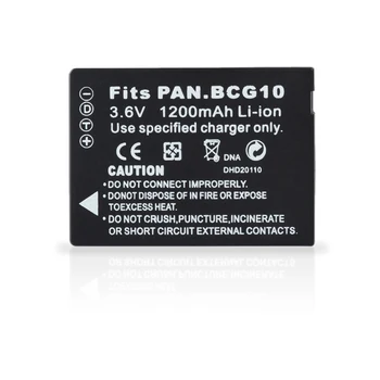 

1pc 3.6V 1200mAh Camera Battery for Panasonic Lumix DMW-BCG10 DMW BCG10 BCG10E DMC-3D1 DMC-TZ7 DMC-TZ8 DMC-TZ10 DMC-TZ18 DMCTZ19