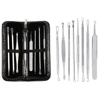 

8Pcs Blackhead Pimple Comedone Acne Extractor Remover Skin Clean Tools Kit