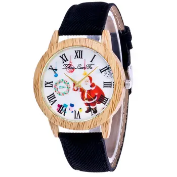 

Watch Men Watch Quartz Strap Top Brand Lady's Wooden Side Cowboy Belt Lady Watch Christmas Gift Clock Clearance