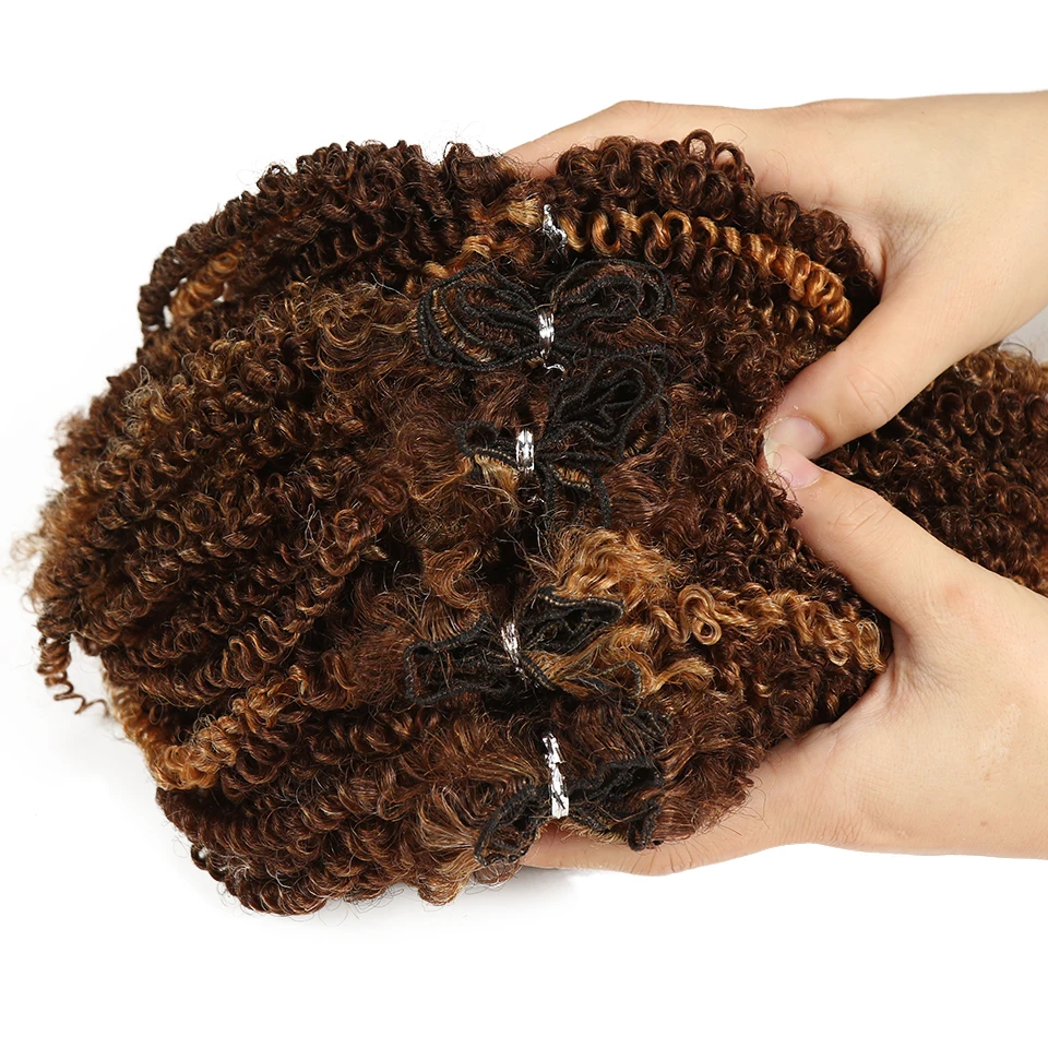 Nature Short African Natural Black Curl Hair Bundles Synthetic Weave Afro Kinky Curly Weaving Black Blonde 8 Inch Hair Bundle 14 Nature Short African Natural Black Curl Hair Bundles Synthetic Weave Afro Kinky Curly Weaving Black Blonde 8 Inch Hair Bundle