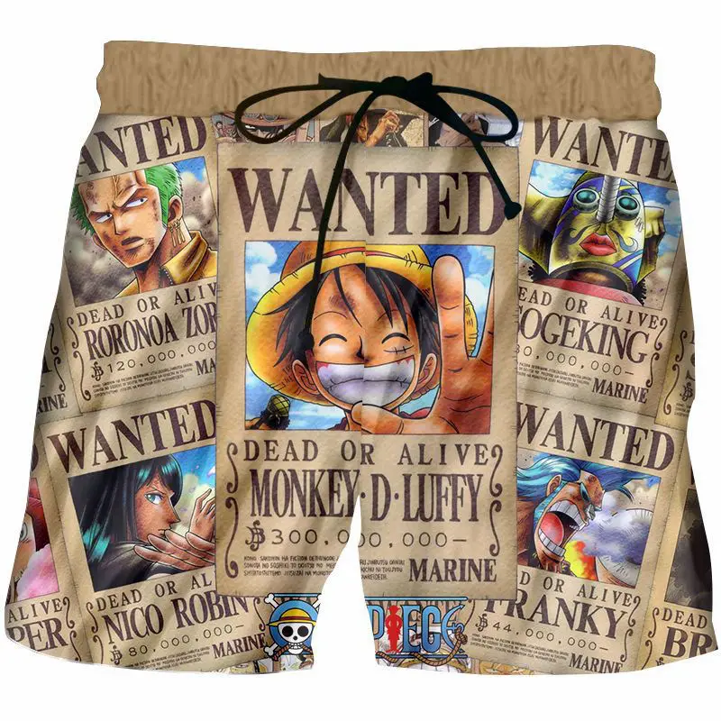 Летние мужские пляжные шорты с 3D принтом, модные аниме цельные шорты для фитнеса, мужские/женские повседневные шорты, большой размер 5XL 6XL