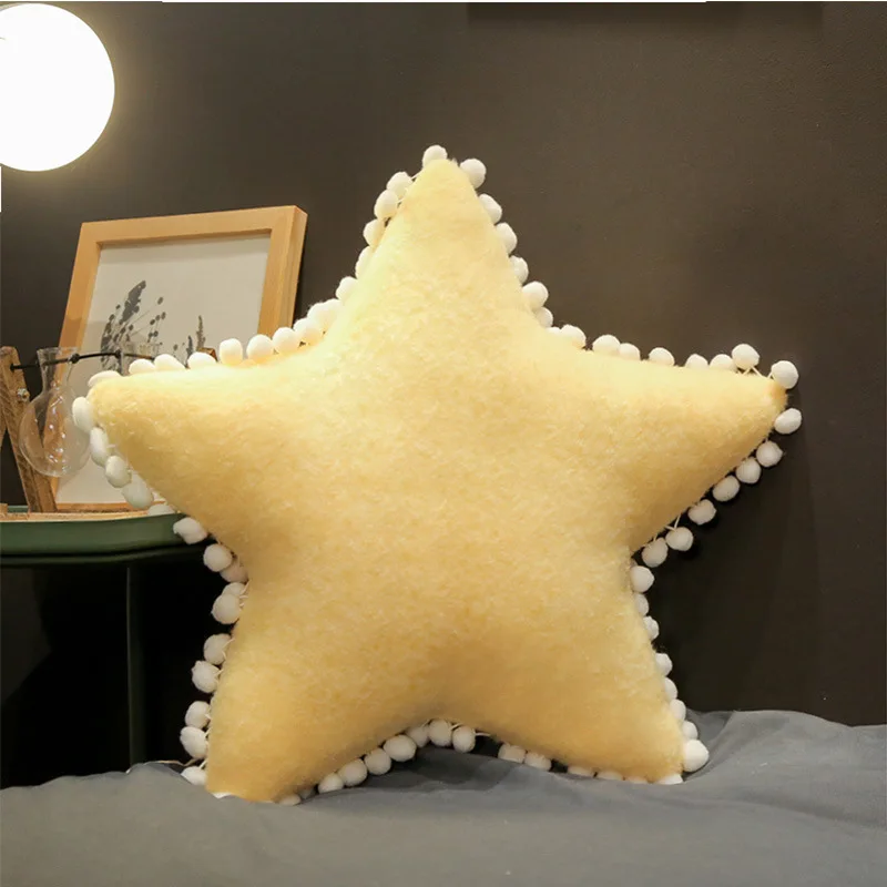 Нордическая капля, облако, декоративная подушка, для гостиной, дивана, на спине, подушка, милый ребенок, для сна, успокаивает, игрушки, мягкие плюшевые куклы - Цвет: yellow star