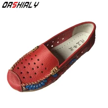Размеры 34–40 Новое поступление натуральная кожа женская обувь простая обувь с круглым носком весна-лето, лоферы женская обувь на плоской подошве синего, красного, черного цвета