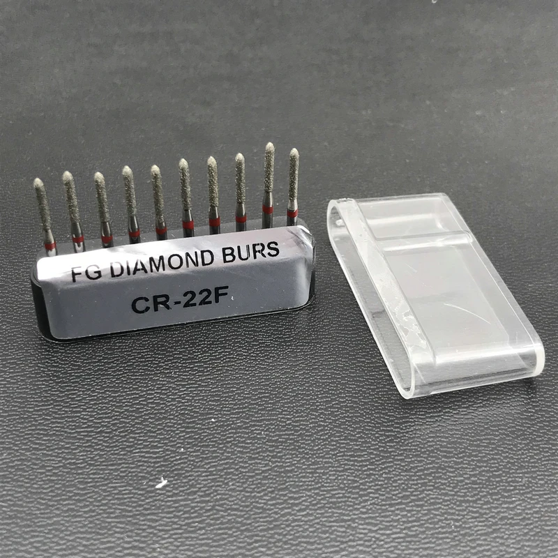10 шт./упак. Dental Diamond Burs FG 1 6 мм для высокоскоростного наконечника