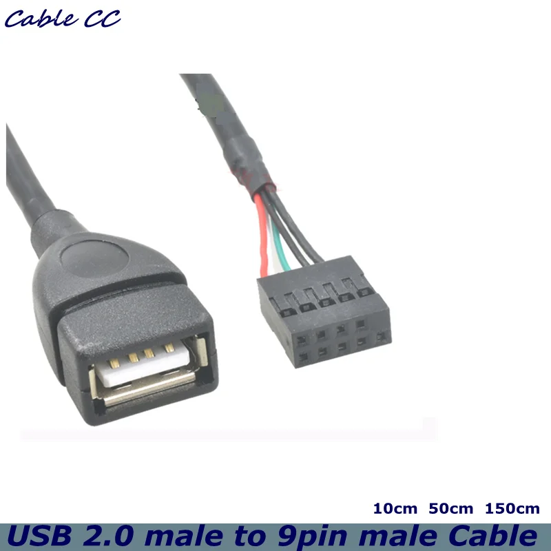 Internal USB 2.0 to 9-pin Female DuPont Adapter Cable for Computer Desktop Description Image.This Product Can Be Found With The Tag Names Computer Cables Connecting, Computer Peripherals, Motherboard internal, PC Hardware Cables Adapters