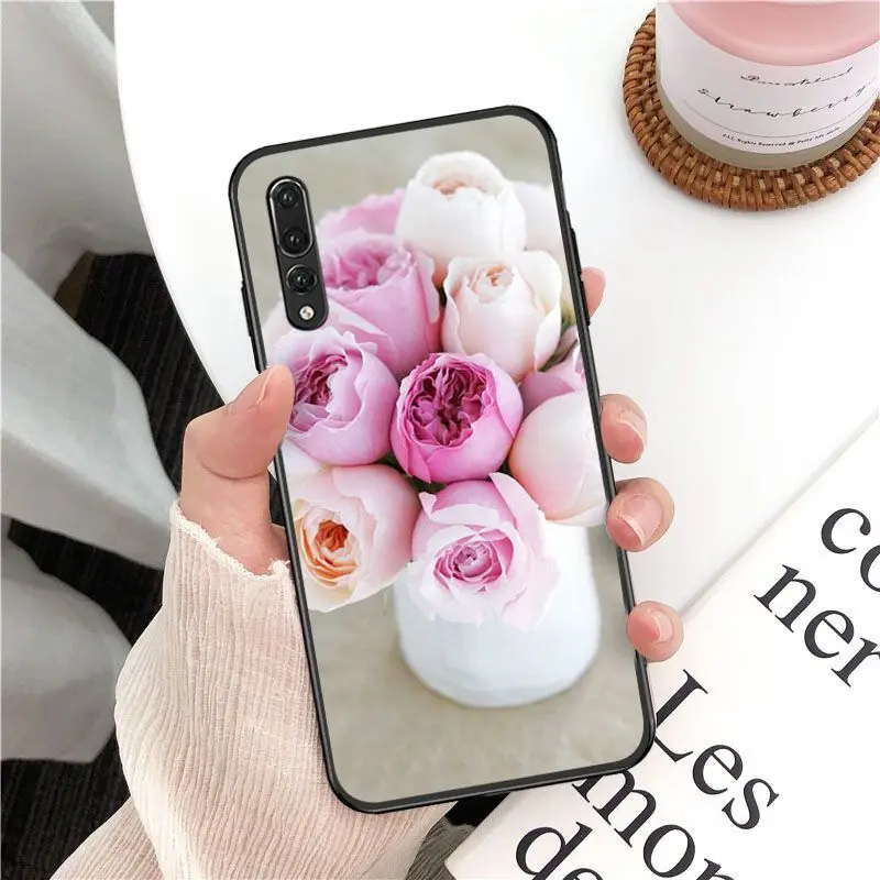 Elegant Pink Purple Peony On the Vase