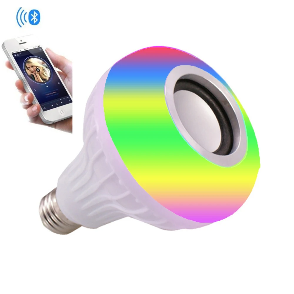 

Умная Беспроводная Bluetooth-лампа E27, 12 Вт, с регулируемой яркостью