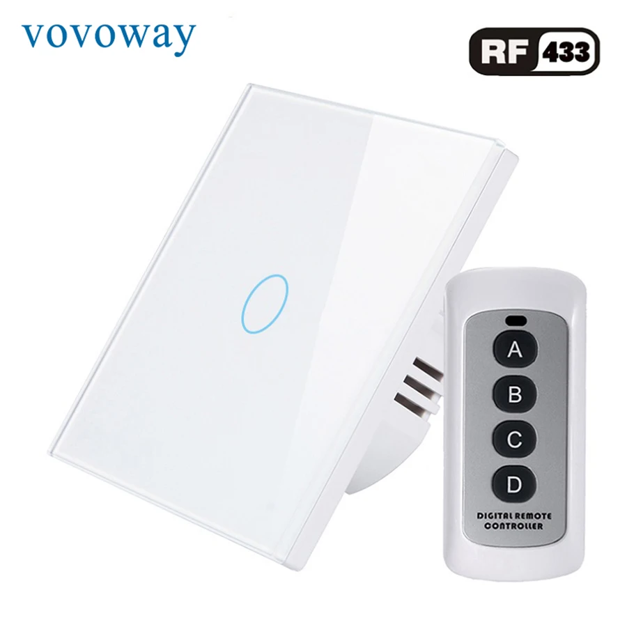 Vovoway ЕС сенсорный выключатель света RF 433 МГц телекоммуникационный переключатель
