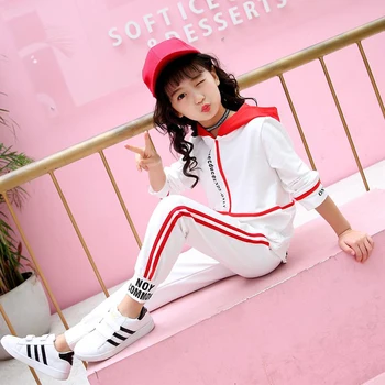 

Girls Clothing Set Autumn Two Piece Top & Pants Casual Hoodie Long Sleeve Tracksuit Kids Child Clothes 5 6 7 8 9 10 11 12 Years