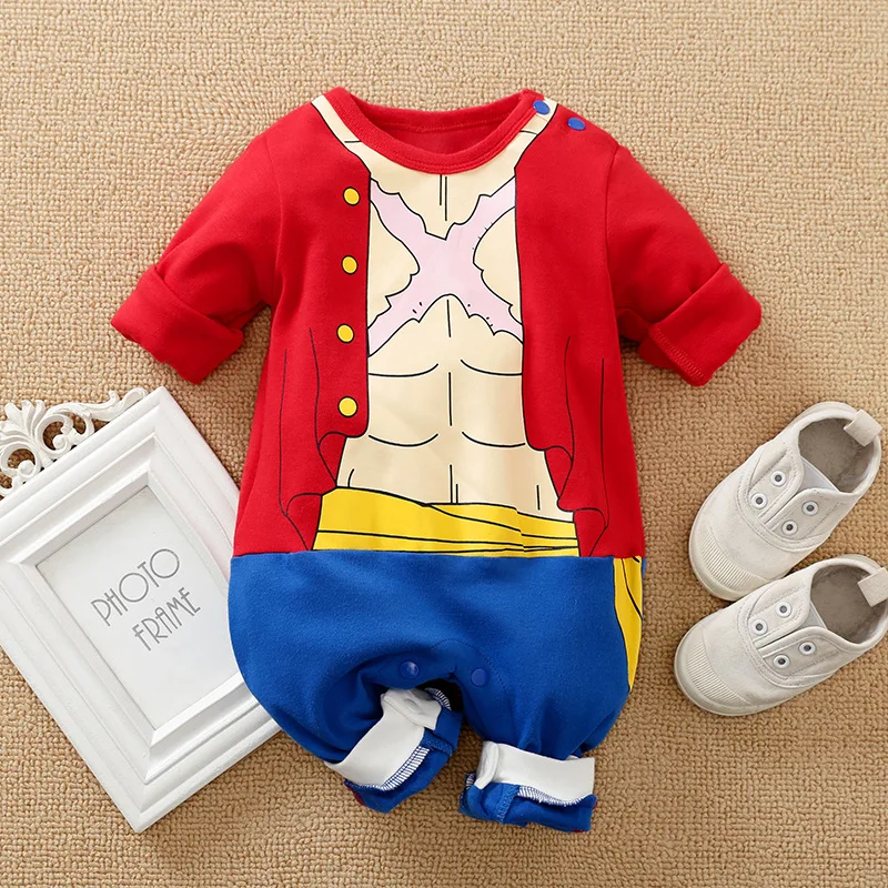 Baby Clothes Cartoon One Piece, One Piece Baby Clothes Anime