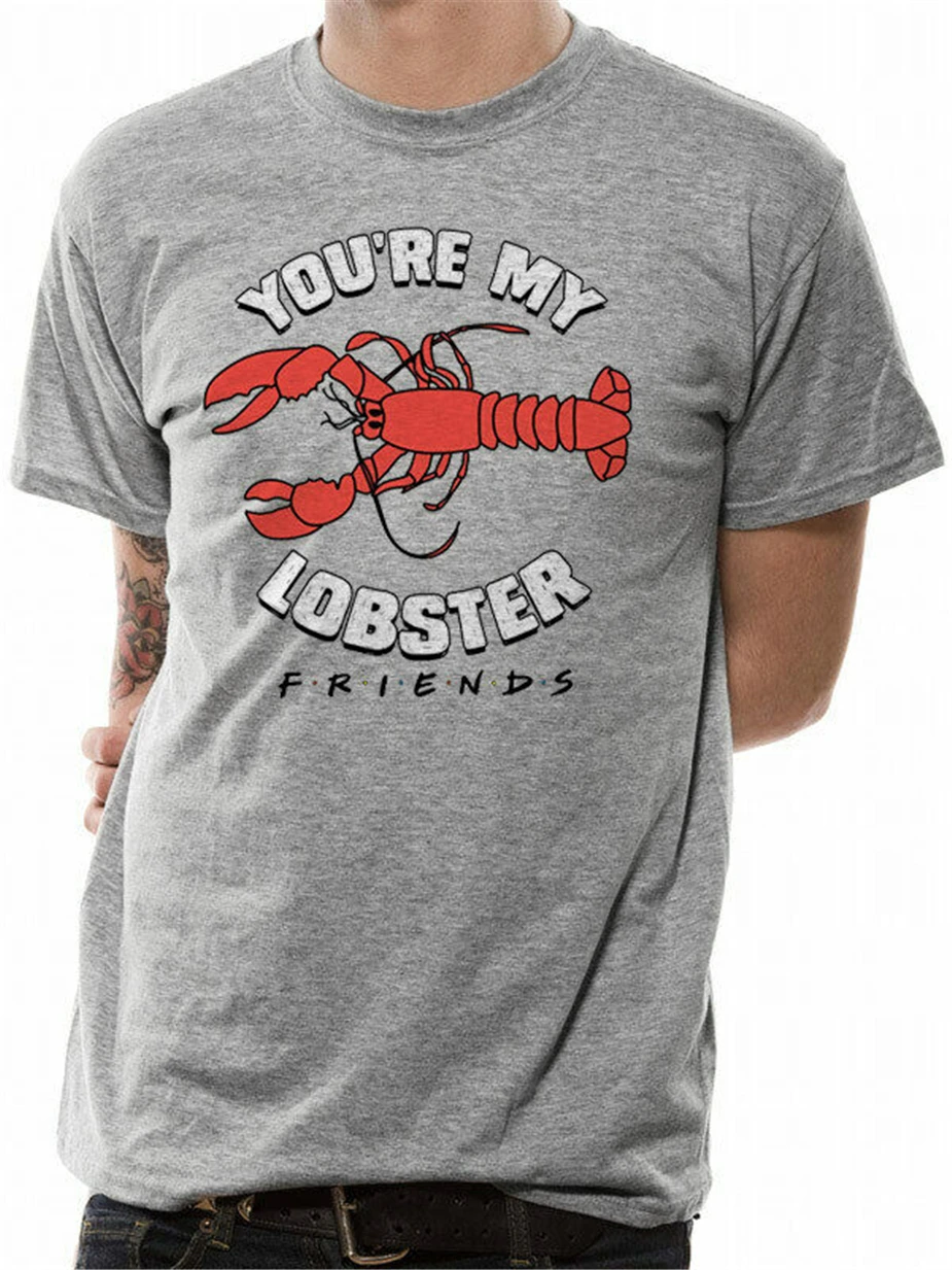 Friends You'Re My Lobster Nbc Comedy Tv Series Grey Mens T-Shirt Fashion Classic Style Tee Shirt | Мужская одежда
