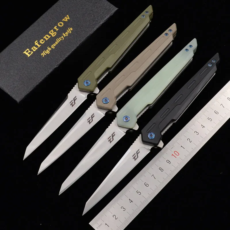 Складной нож Eafengrow Qwaiken G10 с рукояткой карманный Мультитул для повседневного