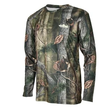 Унисекс Спорт на открытом воздухе камуфляж Рыбалка Охота Футболка со стрельбой анти УФ Спорт Туризм одежда S-XXXXL